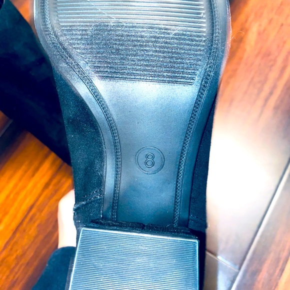 LIKE NEW- Suede Heel Ankle Booties - Picture 2 of 2